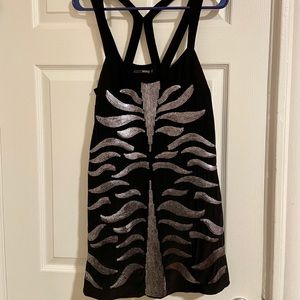 seduce | black sequin dress